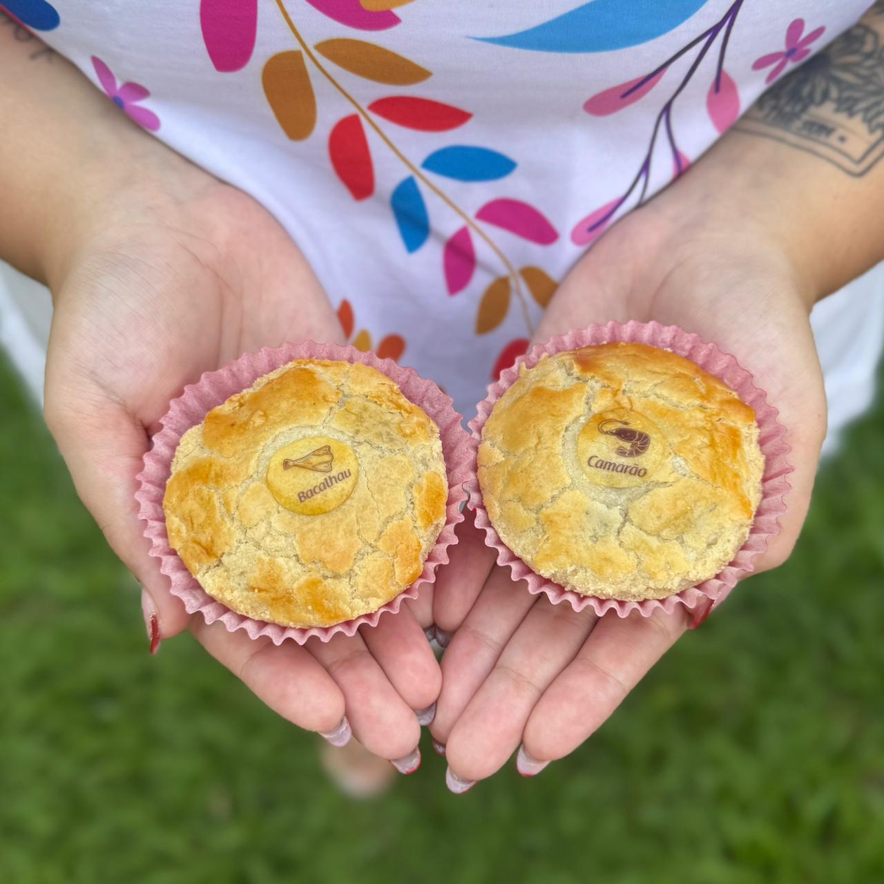 Salgados com etiqueta comestível Print Foods — depois